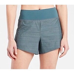NEW Athleta Womens Size 1X Run With It Shorts Mid Rise Semi-Fitted 3.5" Textured